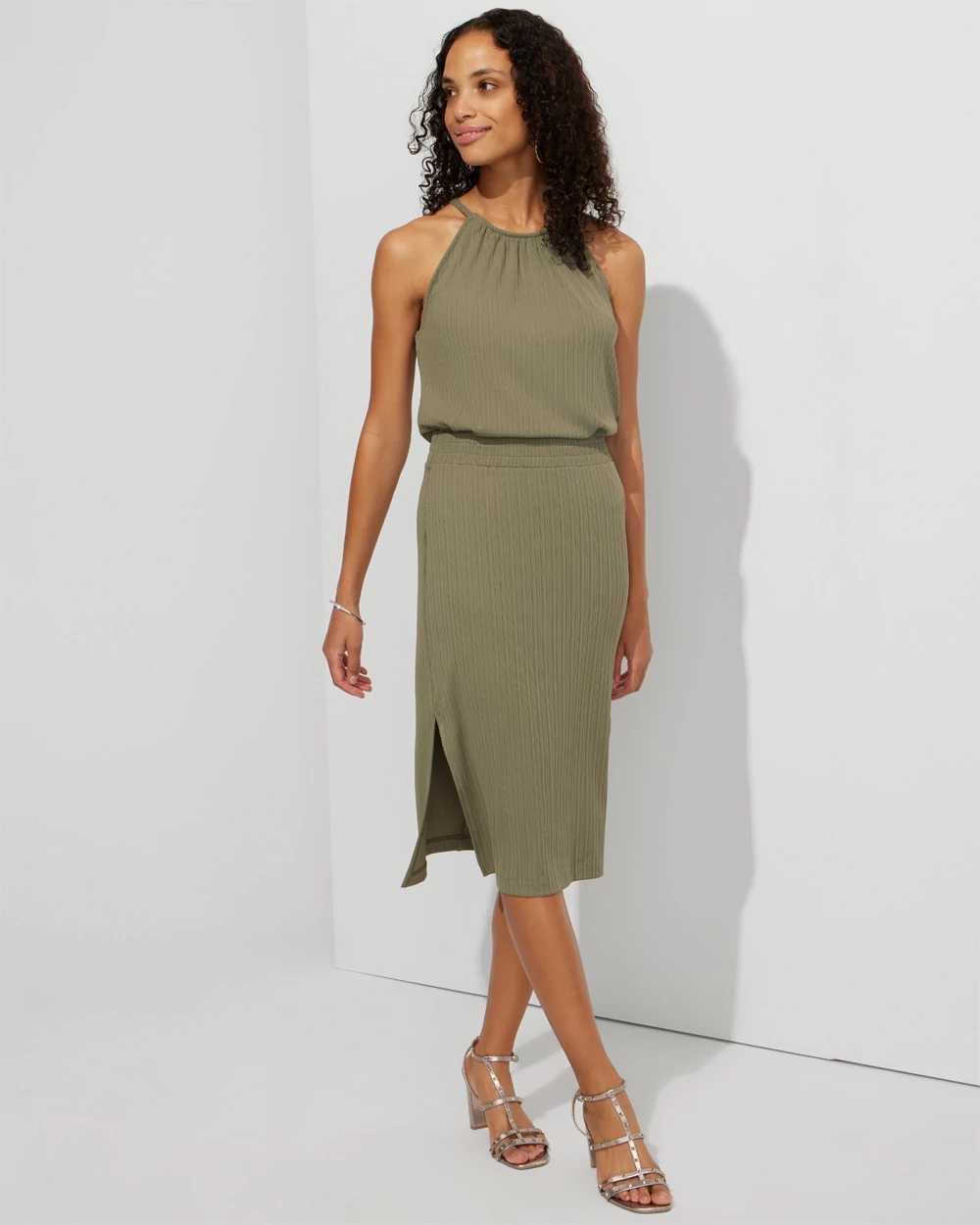 Midi skirt white sales house black market